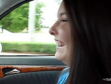 Always crazy to bang with attractive strangers the cute brunette hair playgirl enjoys an arousing coitus