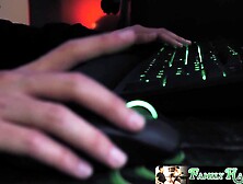 Step-Brother's Hot Stepsister Catches Him Jerking Off And Gives A Surprise Blowjob