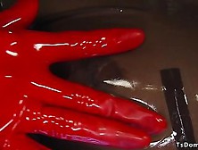 Chained Sub In Latex Suxks Trannys Dick