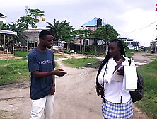 GHANA STREET BOY CONVINCED A SCHOOL GIRL TO CHOOSE BLACK COCK OVER CLASS WORK. ENJOY IN 4K