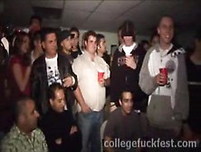 Threesome Slut At A College Party