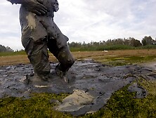 Stinky Black Mud Bath