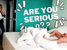 COCK FLASH.  I pull out my meat in front of a fresh hotel maid and she agreed to jerk me off.