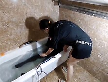 Wet lycra breathplay