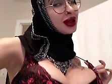 Busty Bimbo Big Tits Muslim Whore In Lingerie