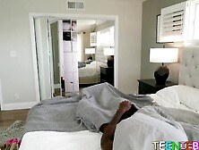 Blonde teen Lana Sharpova gets her pussy smashed by a BBC