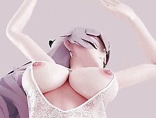 Thick Haku Hot Dance In Sexy White Lingerie - Pussy Angle (3D Hentai)