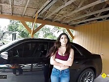 park that long Mack Truck inside this little garage