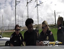 Uniformed Milf Interracial Sex Outdoors With Crook