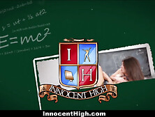 Innocenthigh - Schoolgirls 18+ Caught And Have A Hot Threesome