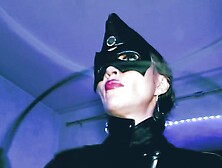 Mistress Eva Latex Full Leather Fetish Boots Domina Uniform Bdsm Kink Hot Milf