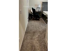 I sent my cuckold spouse to await outside the room and jack off whilst I sucked Miles Ebony's 9 inch jock