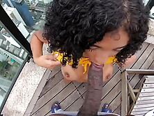 Alluring Brazilian youngster deepthroats American rappers BBC