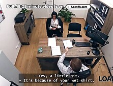 LOAN4K.  Asandra Dewy begged a loan and her twat passed the test