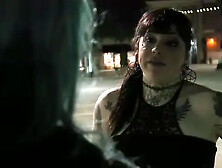 Trixxy and Julia horny goth transexual lesbians