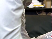 AGEDLOVE Breasty golden-haired lady longed for large schlong and gets it