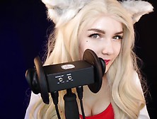 Kittyklaw Asmr - White Furry Mouth Sounds