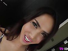 Ladyboy Cums Masturbating