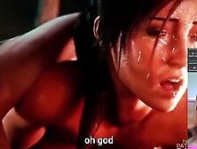 porn music clip.  The Larger the More excellent  manga ft Lara Croft group-sex