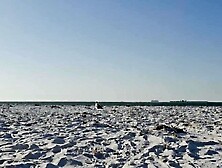 Strolling on the Beach in a hawt bikini