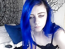 Cute Petite Blue Haired Chaturbate Teen Babe 01 U200E28 U200E2017