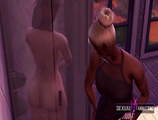 My Lezbo Roommate Spies On Me While I Shower And Suck My Snatch - Sexual Alluring Animations