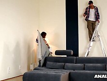 Alessandra Jane & Macy get their butts banged by Neighbour