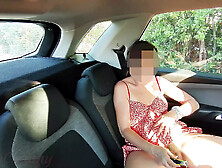 French Dogging - My Stepdaughter Shaves Her Pussy In The Car And Gets Caught - Real Risky Sex - Part1
