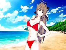 Amagi Brilliant Park: Hot Beach Fuck With Busty Waifu Sento (3D Hentai)