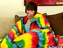 BOY PASSION - Emo twink jacking off his uncut cock and ass dildoing (Scott Alexander)