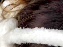 I provoke the tour coordinator and suck his knob in the snow