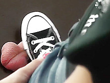 Sock Converse Footjob And Sex