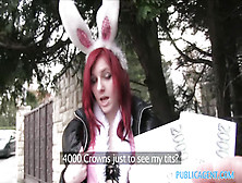 Frolic Easter Bunny Girl Gets Fucked For Cash On The Street