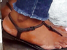 Ebony Woman's Feet 3 (With Them Sandals Tho)