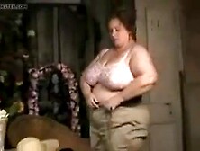 Charming big beautiful woman Granny Stripping and Masturbating