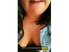 She Dances and Strips Naked Showing Her Hairless Pussy