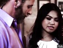 Asian wife gets fucked by big black cock