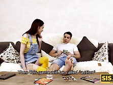 Sisporn.  Smart Guy Tricks Slender Stepsister Into Taboo Sex On The Sofa