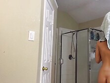 Spying Girlfriend After Shower