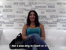 Monika is a lewd Czech brunette hair with petite titties who is seriously considering to become a pornstar