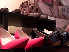 Highheel fetishist fucks eighteen TaissiaShanti anally