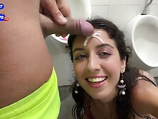 Katty West - Crazy Cumwalk On Public Waterfall Full Of People Blowjob In Public Toilet