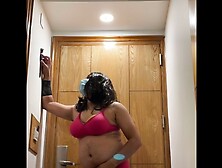 Indian Sissy Femboy Crossdresser Jessica Seducing in Pink Lingerie