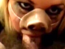 Slave Miss Piggy Throats Masters Dick