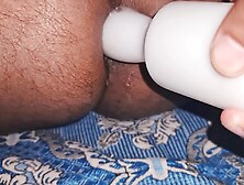 Desi Indian Guy Anal Pleasing Himself With Big Dildo