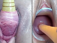 Lesbians Milf Peehole Penetration & Fucking With Vegetables