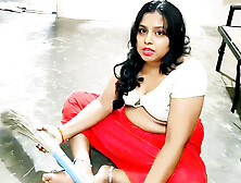Desi maid was fucked by her horny owner when he was alone at home