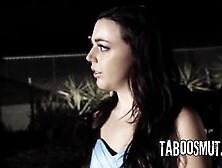 Brunette hair Teen Student Have Group Sex Outdoors