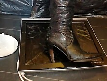 Lady L crush monitor with black boots