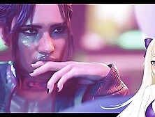 ah.  le classic.  ???? Panam Palmer hand-job asian cartoon Cyberpunk rule 34